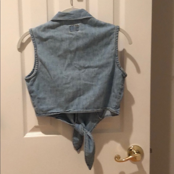 Claudio Agnelli  sleeveless, tie crop top Sz. M - Picture 5 of 5